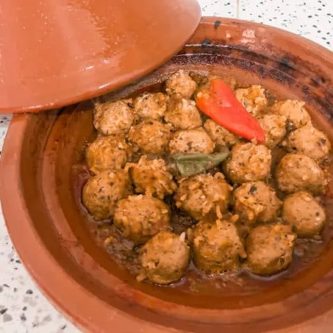 Moroccan Sardine Meatball Tajine