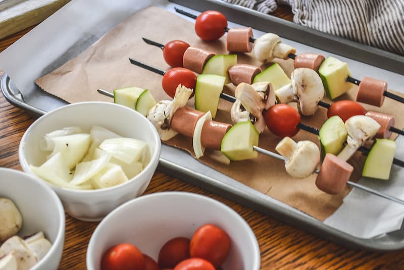Moroccan Inspired Hot Dog Kebabs