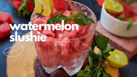Homemade Iced Watermelon Slushie