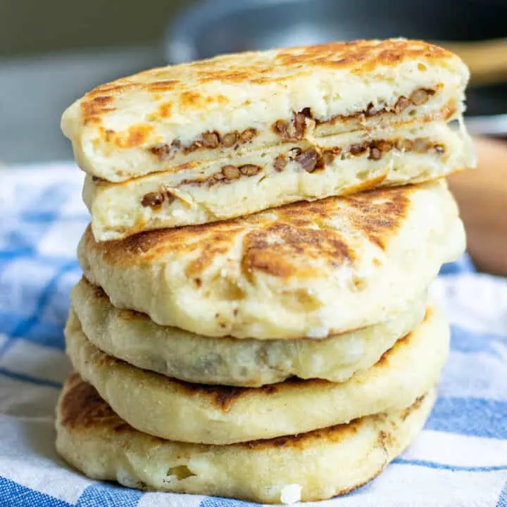 Stuffed Pita with Lentil Shawarma