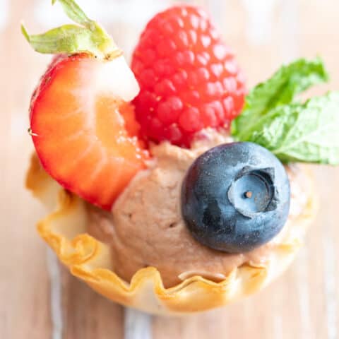 Fruit and Chocolate Mousse Cups