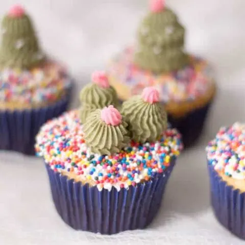 Fun and Easy Sahara Cactus Cupcakes