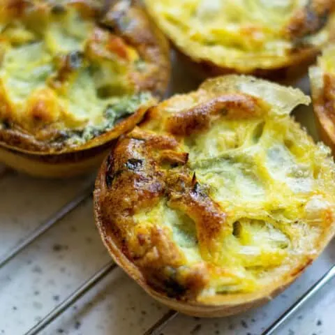 Mini Chicken and Goat Cheese Quiche - MarocMama