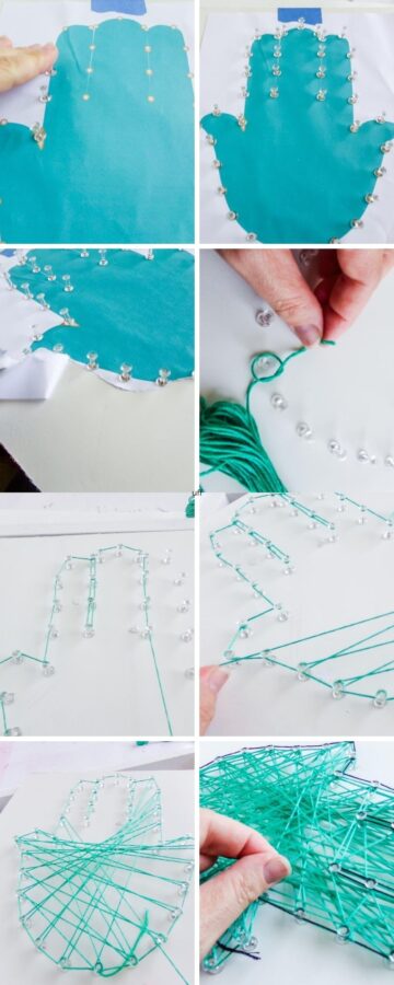DIY Khamsa String Art Craft for Your Home