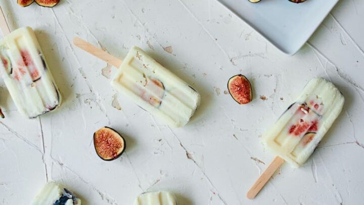 Fresh Fig and Ricotta Cream Popsicles