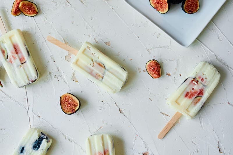 Fresh Fig and Ricotta Cream Popsicles