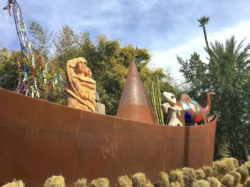 Boat Sculpture at Anima Garden