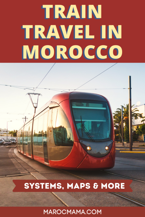 train travel morocco map