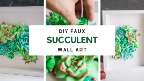 DIY Faux Succulent Wall Art