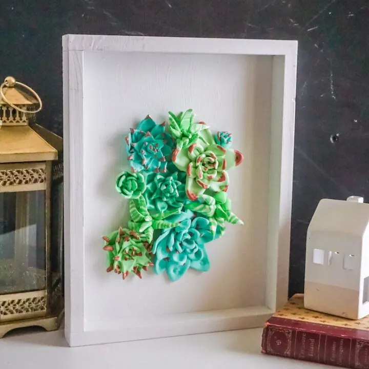 DIY Faux Succulent Wall Art