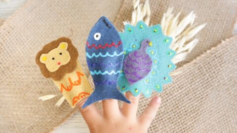 No-Sew Moroccan Animal Finger Puppets