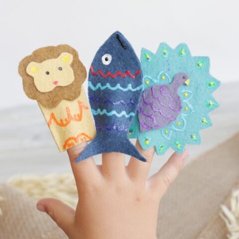 No-Sew Moroccan Animal Finger Puppets