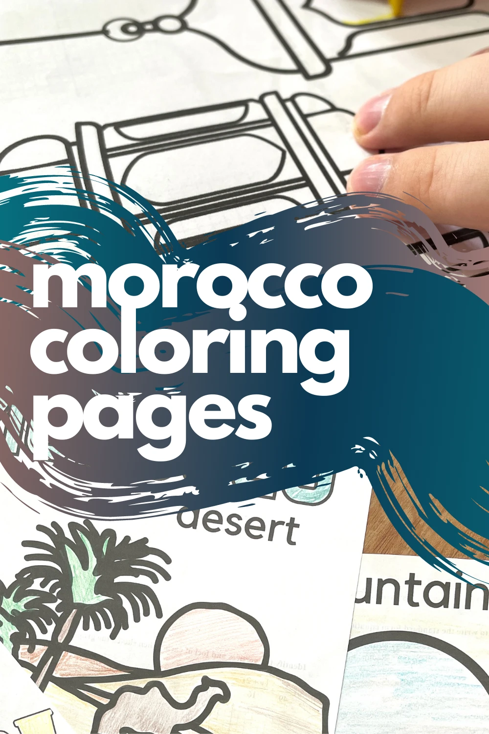 Morocco Market Coloring Page, Morocco Coloring Page, African Coloring Page  