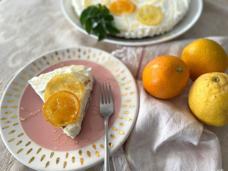 Honeyed Citrus Zmita No-Bake Cheesecake - MarocMama