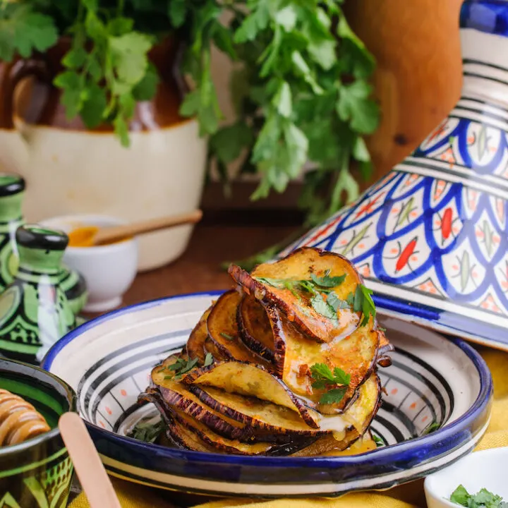 Fried Eggplant with Honey