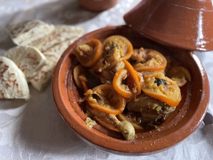 Moroccan Chicken and Orange Tajine