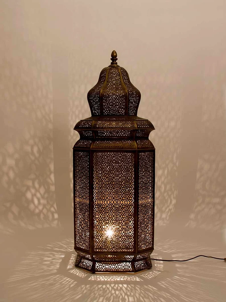 Moroccan standing hot sale lamp