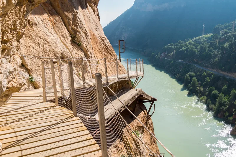 Caminito del Rey view from the path 