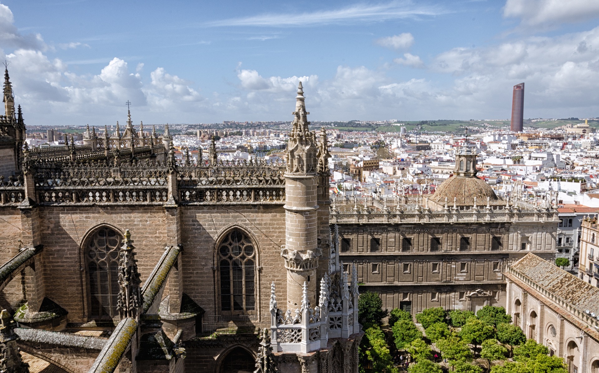 The Cathedral and Giralda Tower are included in the top Seville historical tours