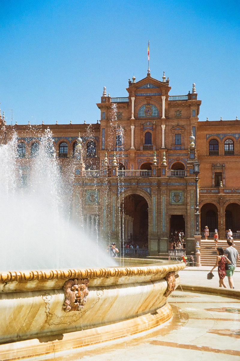 Plaza de Espana during the 2 days in Seville itinerary