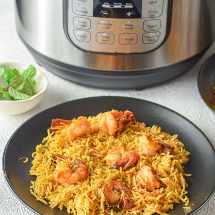 instant pot shrimp biryani recipe