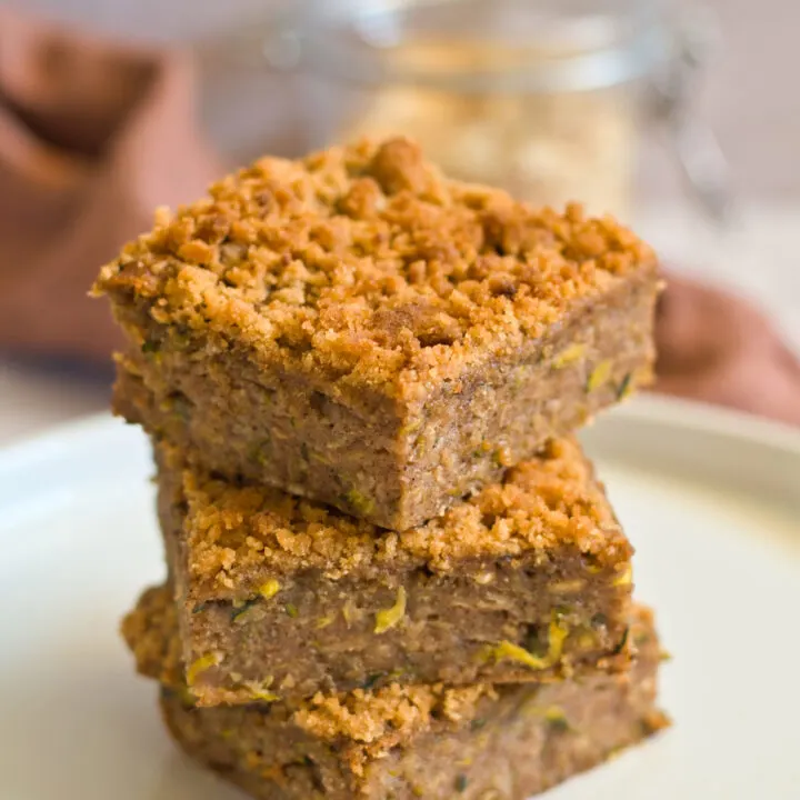 three bars of cinnamon zucchini bread