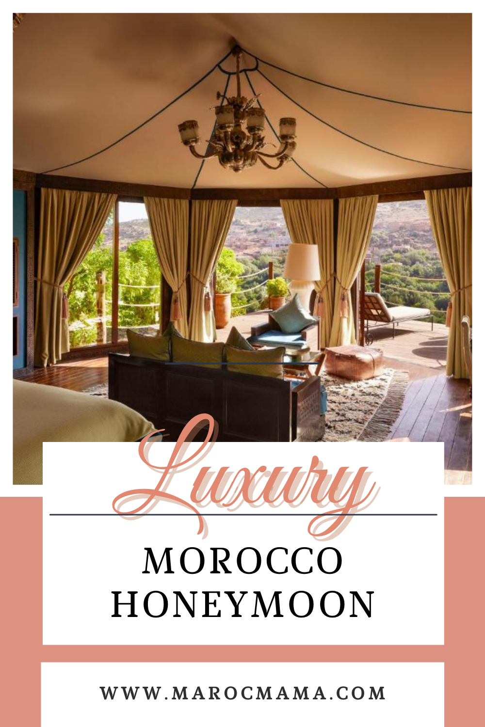 hotel room for a perfect luxury Morocco honeymoon