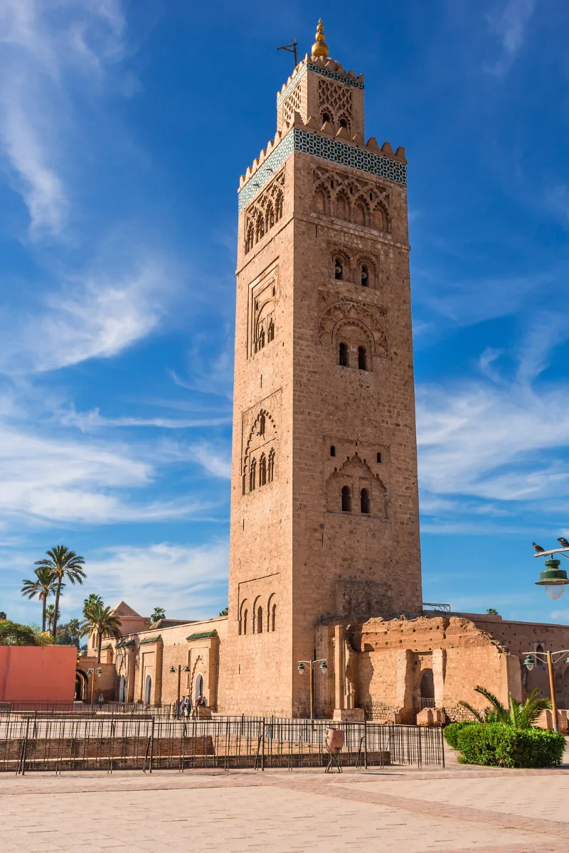 a mosque in Marrakech for your Morocco honeymoon destinations