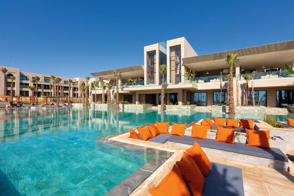 pool area at a Morocco all-inclusive honeymoon hotels