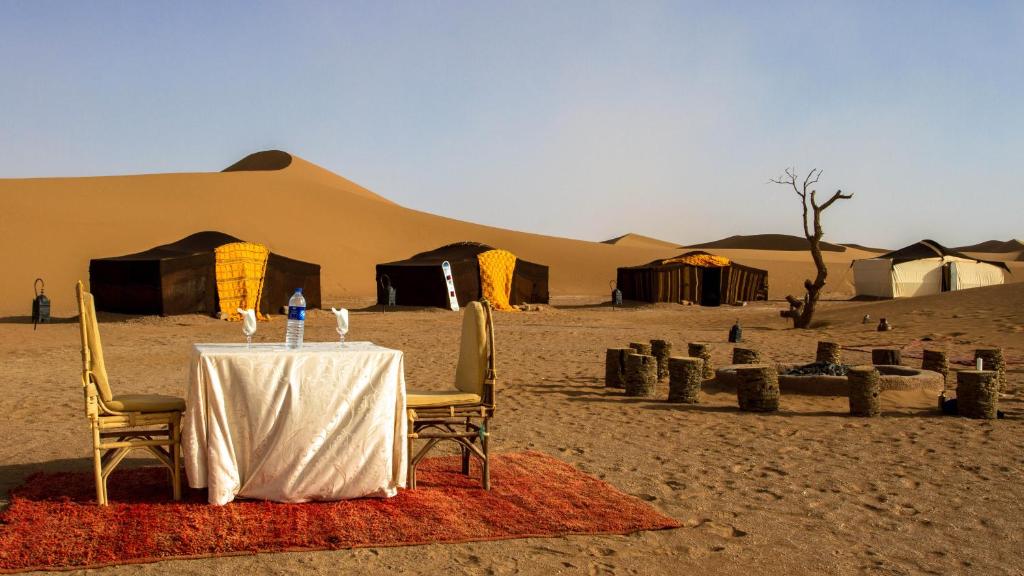 desert camp at a Morocco all-inclusive honeymoon hotels