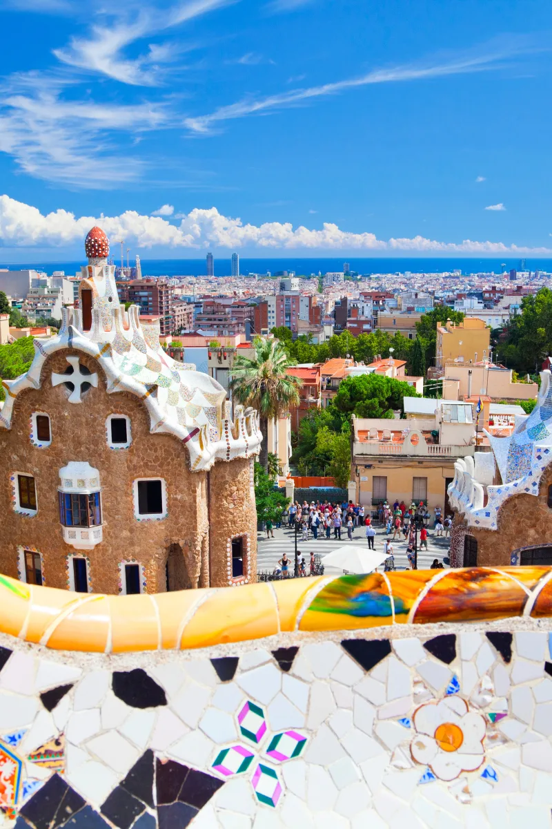 a great view of Barcelona  while eating gluten-free in Spain