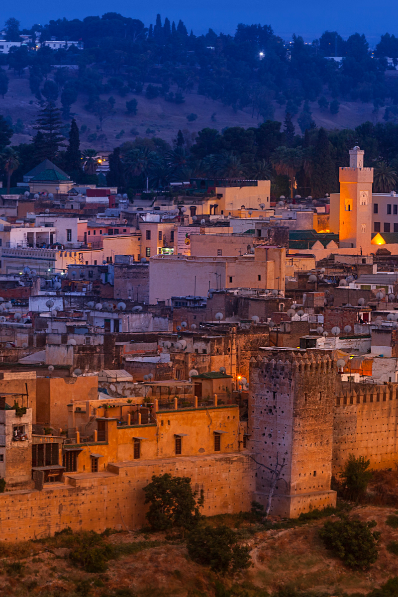 Fez town to visit during the honeymoon in Morocco and Spain