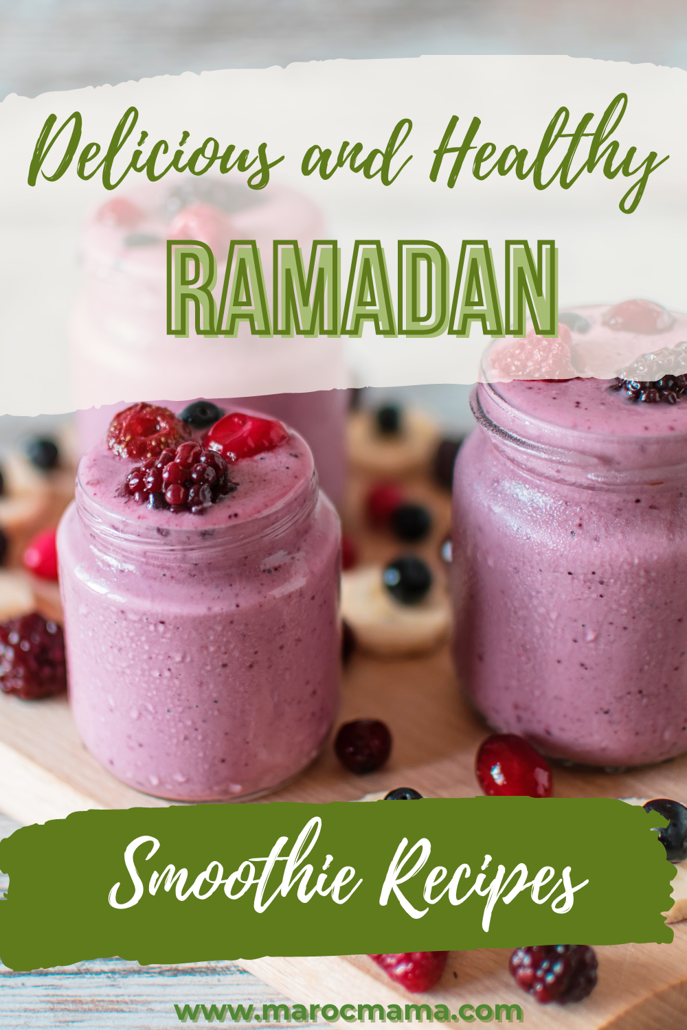 two servings of Ramandan smoothie recipes