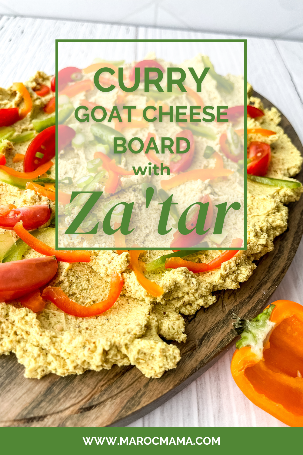 curry goat cheese board with za'atar recipe