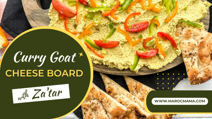 curry goat cheese board recipe using za'atar