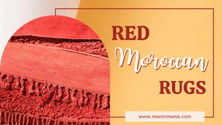red Moroccan rugs