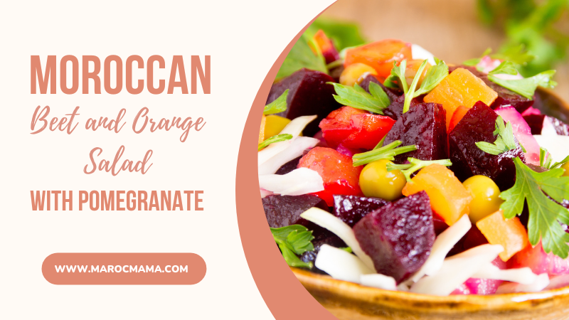 Moroccan Beet And Orange Salad With Pomegranate Seeds