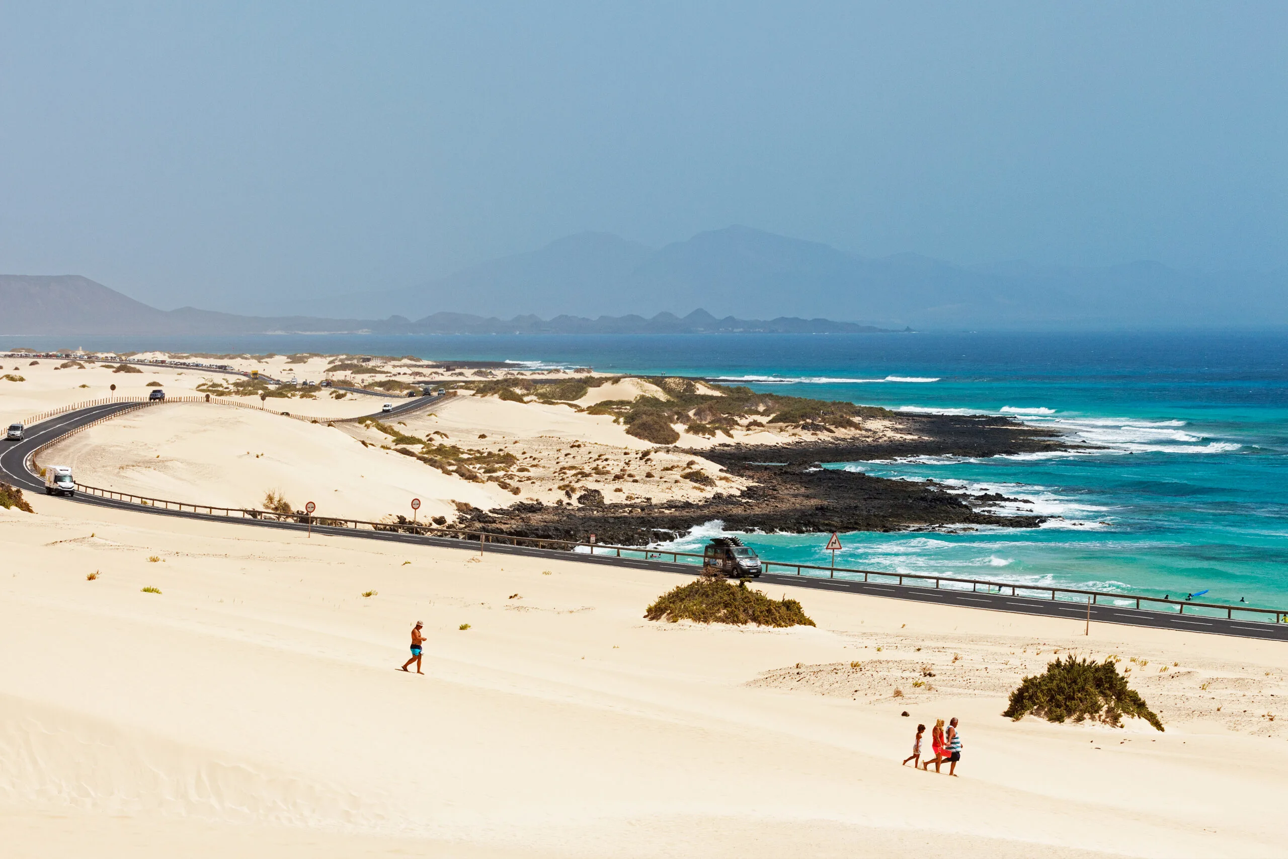 people visiting sand dunes a great things to do in Fuerteventura with kids