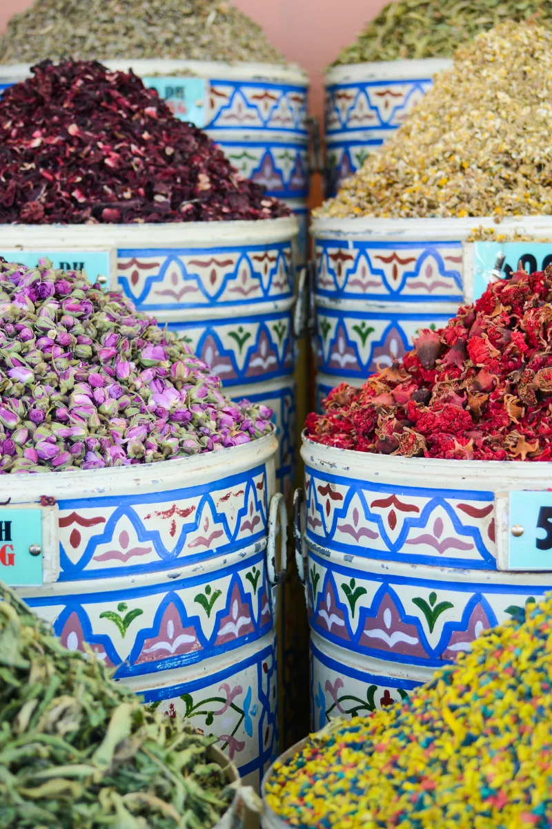 different spices are what you can buy in Marrakech