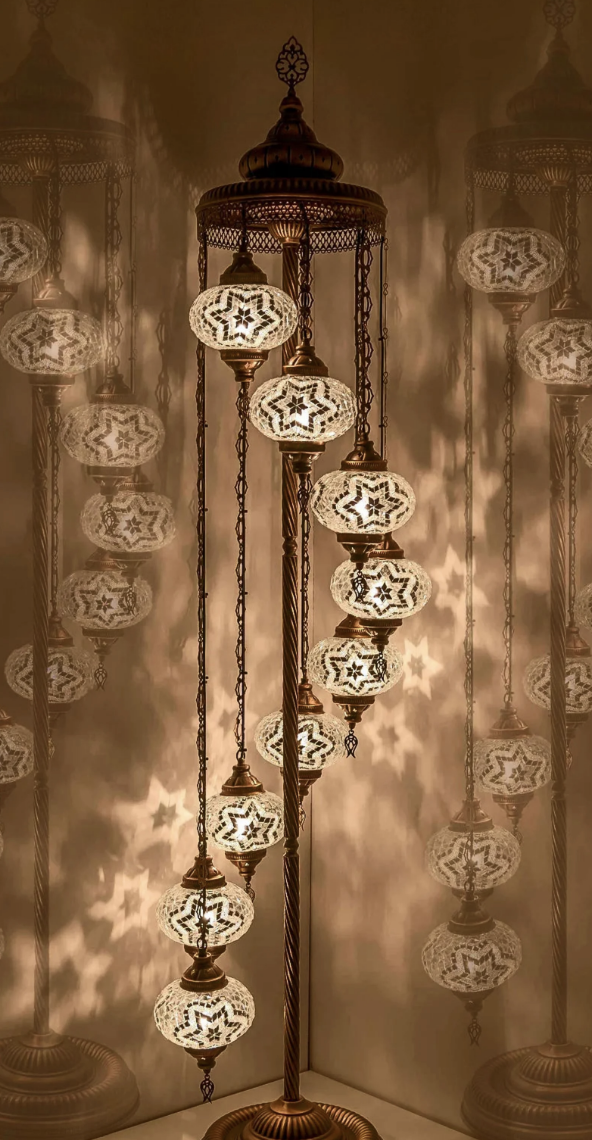 Turkish Moroccan Style Floor Lamp with Domes