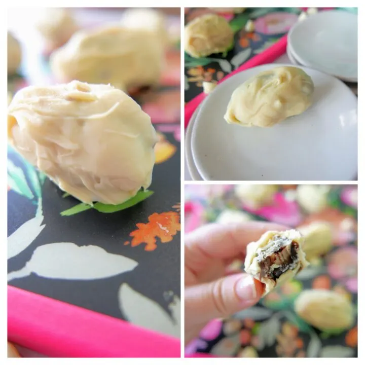 White Chocolate Stuffed Dates