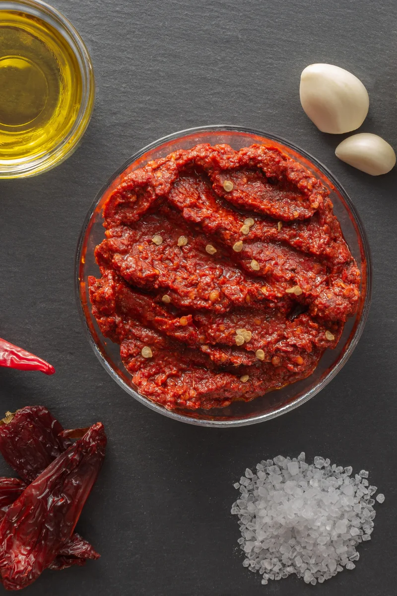 ingredients for Harissa recipe