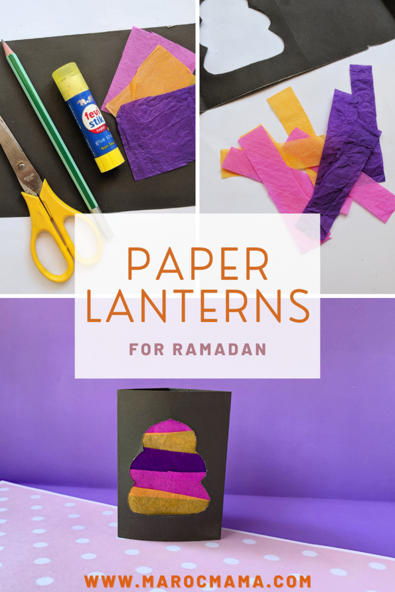 Cut Out Paper Lanterns For Ramadan