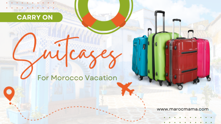 different carry on suitcases for Morocco vacation