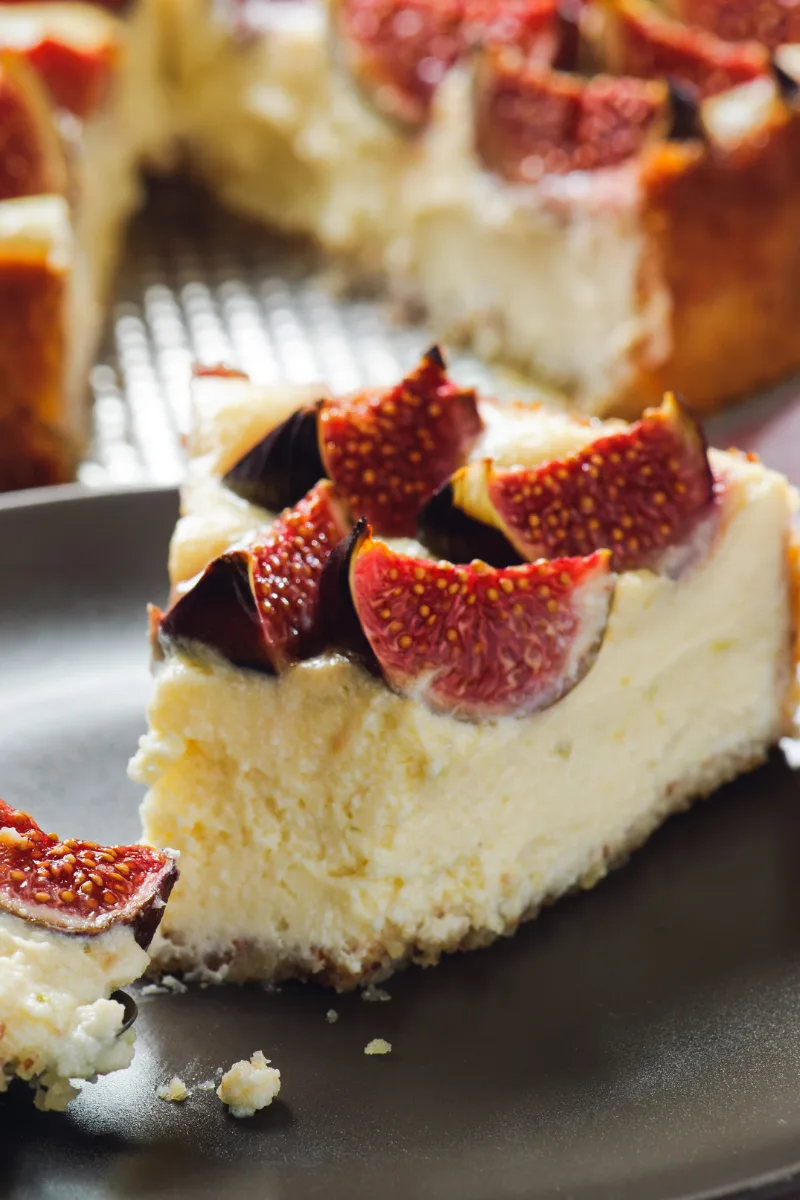 a slice of fig desserts