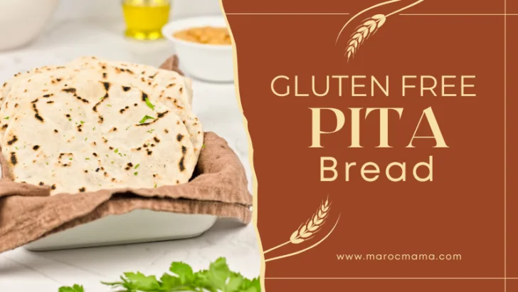 a freshly baked gluten free pita bread