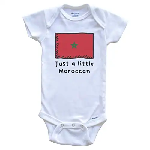 Just A Little Moroccan Cute Morocco Flag Onesie