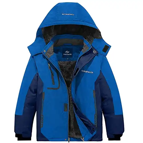 Waterproof Ski Jacket with Removable Hood