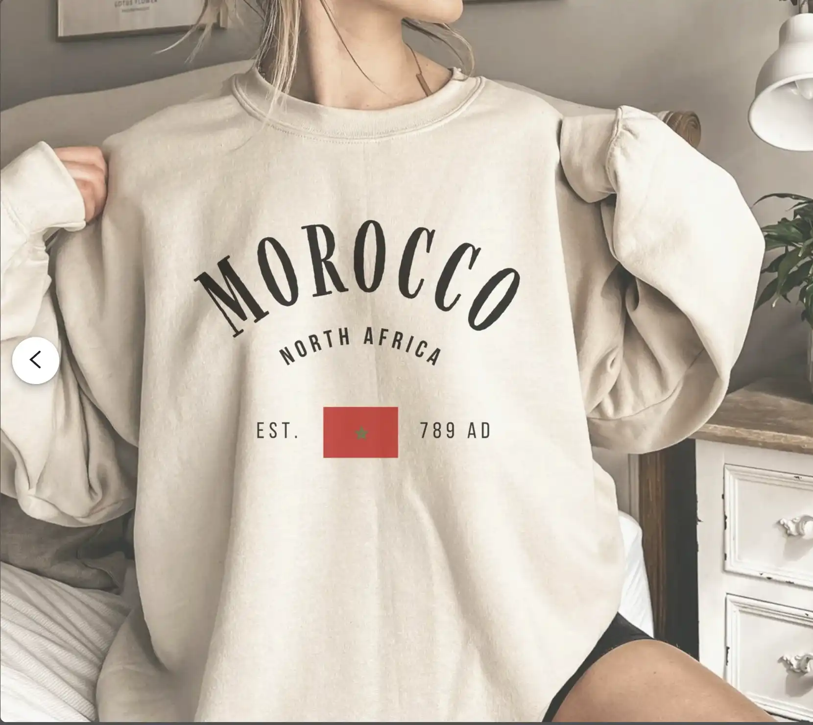 Morocco Established in Sweatshirt