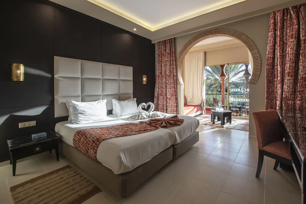 Pool Side Suite in Eden Andalou Club with premium bedding, minibar, in-room safe